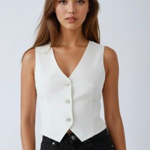 Stretch Denim Vest