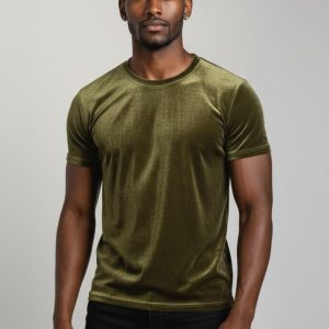 Velvet Crew Neck Tee