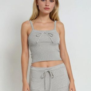 Ribbed Sweater-Knit Cami