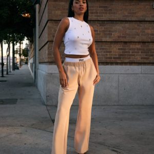 Ponte-Knit Straight-Leg Pants
