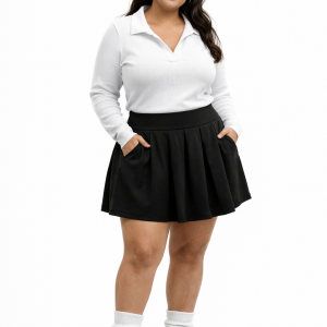 PLUS SIZE SEAMLESS LONG SLEEVE SHIRT