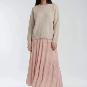 Chiffon Tiered Maxi Skirt