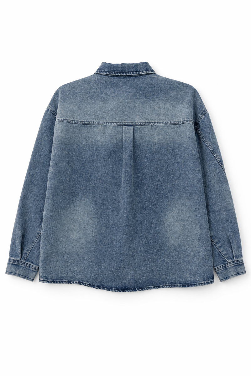 F21 Men Denim Shirt - Image 6