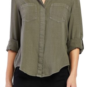 Riley Rolled Tab Sleeve Button Down Shirt