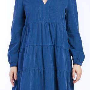 Sherin Long Sleeve Tiered Baby Doll Dress