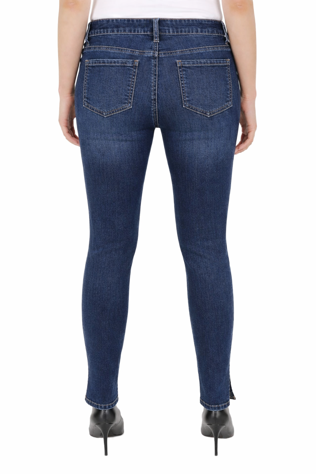 Plus Size Vented-Hem Ankle Jeans - Image 4