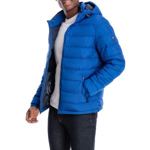 Qulited Hooded Packable Puffer Royal