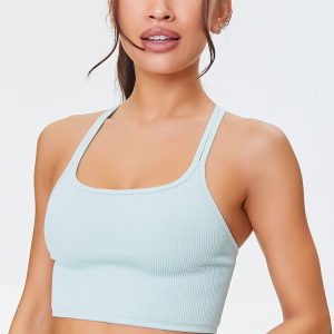Seamless Caged-Back Sports Bra