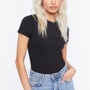 Cotton-Blend Tee Bodysuit