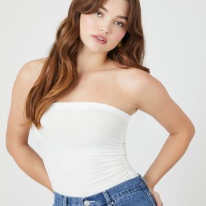Ribbed Knit Tube Bodysuit