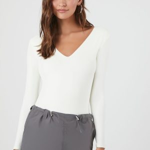 Jersey V-Neck Bodysuit