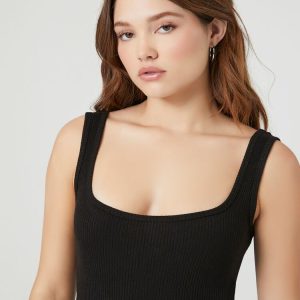 Square-Cut Tank Bodysuit