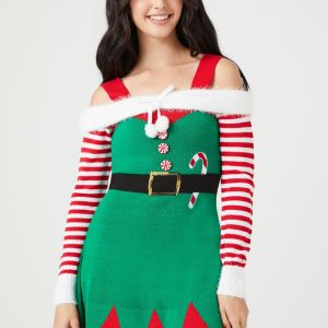 Peppermint Elf Mini Dress