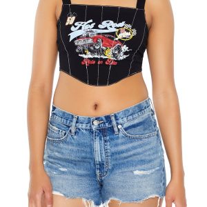 Hot Rod Corset Crop Top