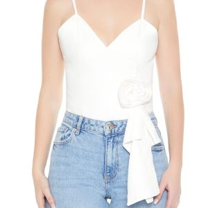 Rosette Denim Bodysuit