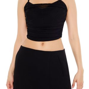 Mesh Bustier Cropped Cami