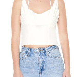 Strappy Combo Cutout Crop Top