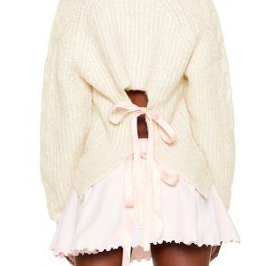 Tie-Back Bow Sweater