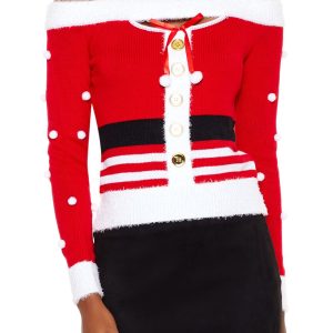 Santa Open-Shoulder Sweater