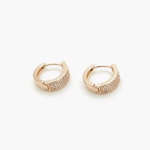 Rhinestone Hoop Earrings