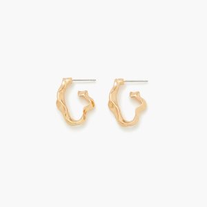 Hammered Hoop Earrings
