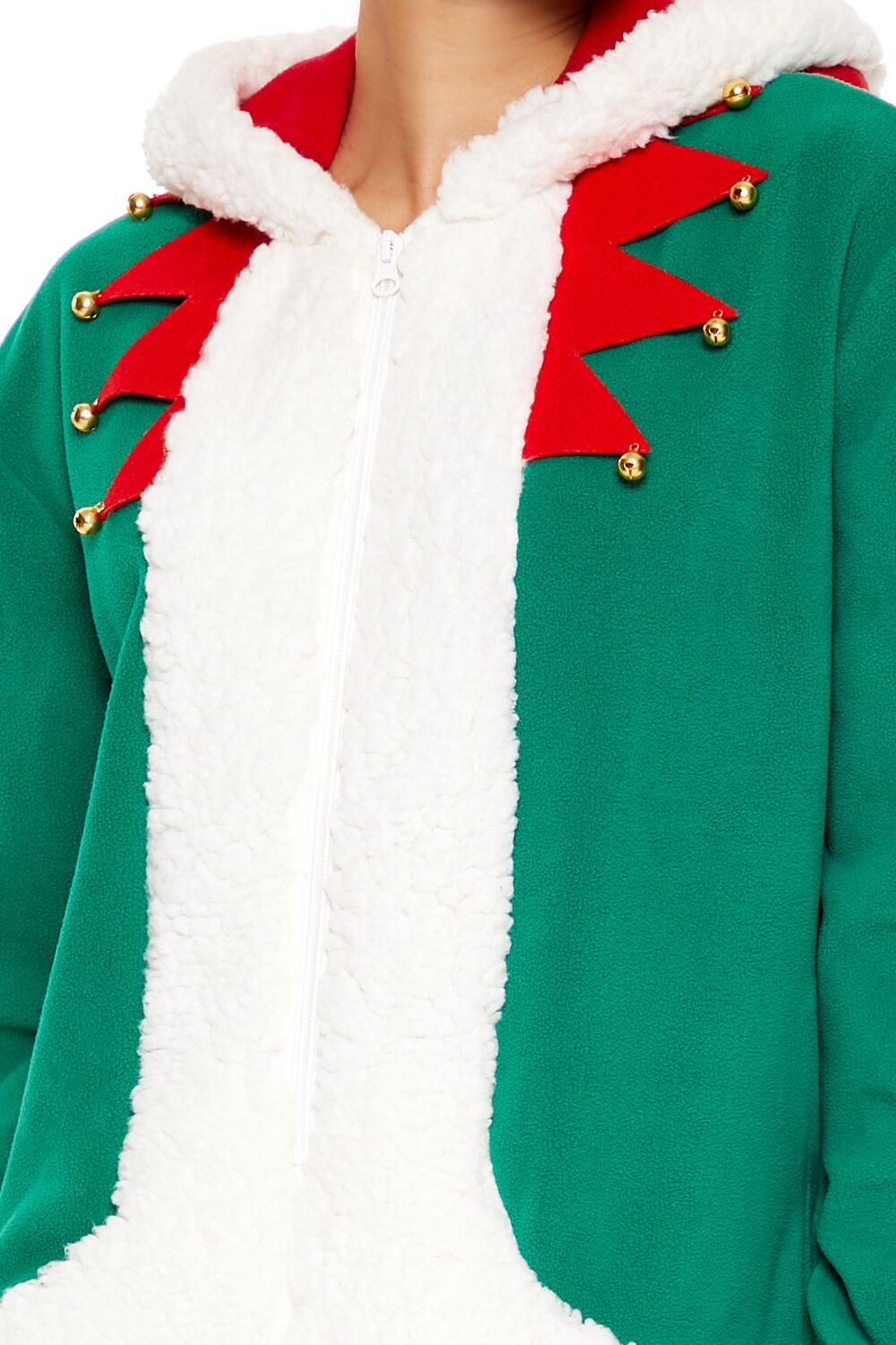 Hooded Elf Pajama Jumpsuit - Image 5