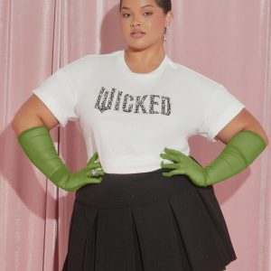 Plus Size Wicked Faux Gem Tee