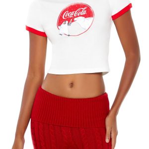 Coca-Cola Snow Ringer Baby Tee