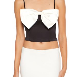 Contrast Bow Cropped Cami