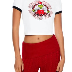 Extra Grinchy Ringer Baby Tee