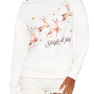 Sleigh All Day Reindeer Pullover