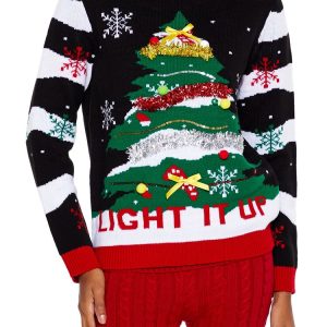 Light It Up Christmas Tree Sweater