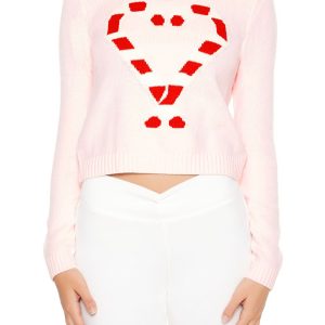 Candy Cane Graphic Sweater