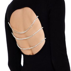 Sweater-Knit Cutout Bodysuit