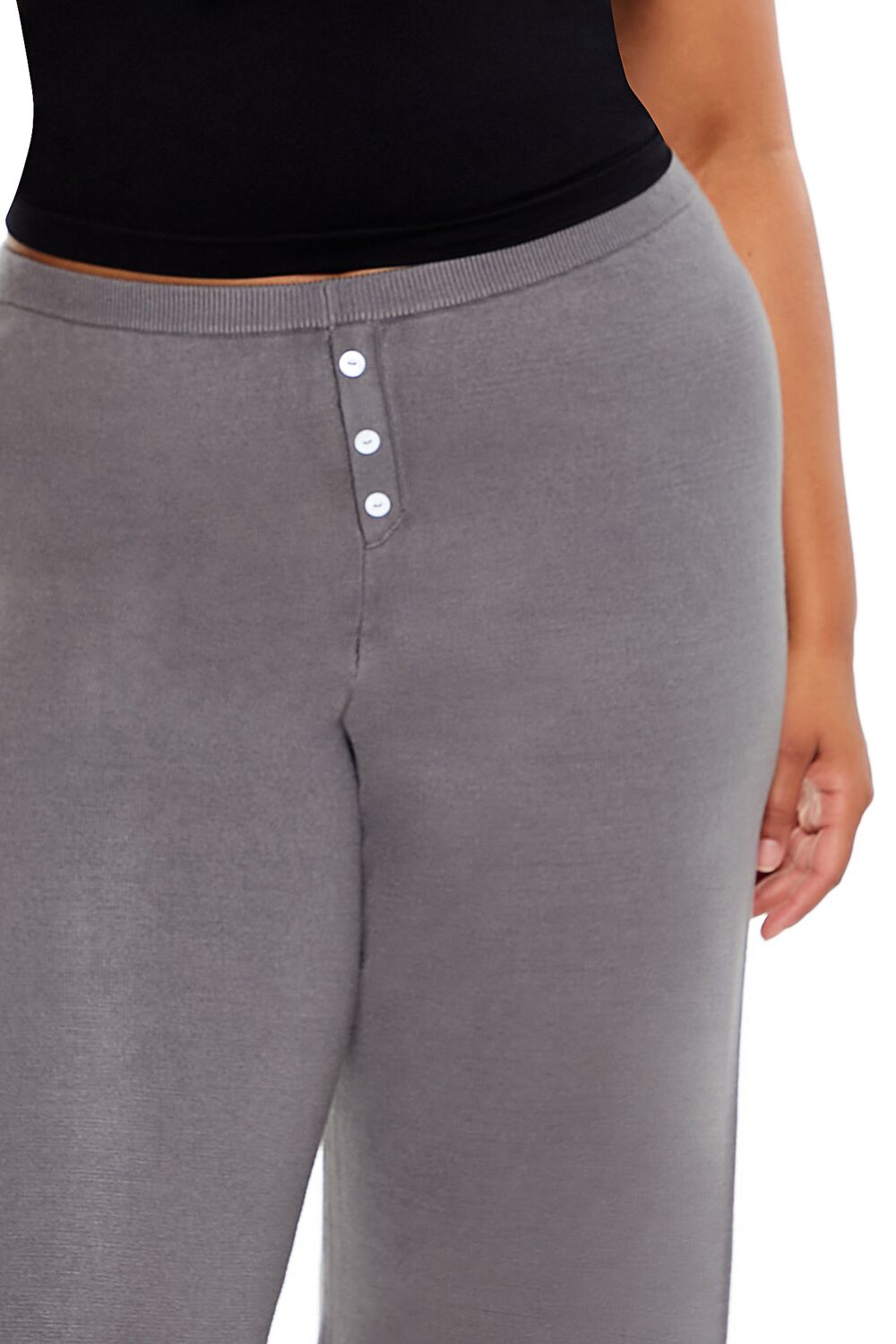 Plus Size Sweater-Knit Wide Pants - Image 10