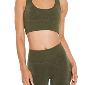 Active Seamless Glitter Sports Bra