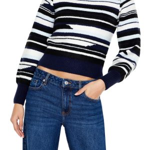 Abstract Striped Sweater