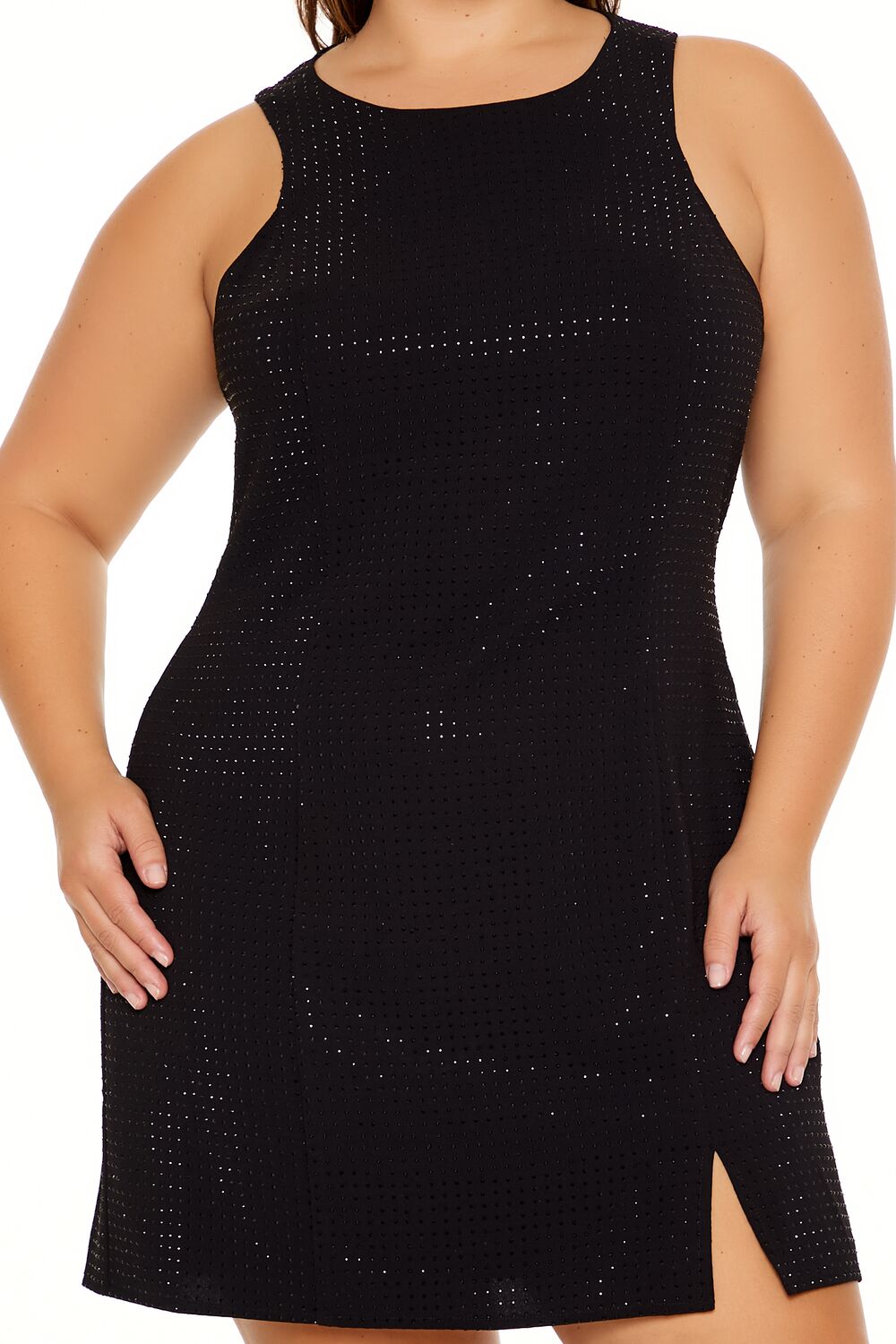 Plus Size Rhinestone Mini Dress - Image 5