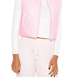 Quilted Cropped Puffer Vest