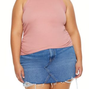 Plus Size Cotton-Blend Tank Top