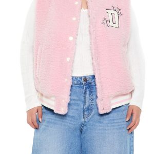 Plus Size Delusional Varsity Jacket