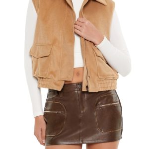 Brushed Zip-Up Vest